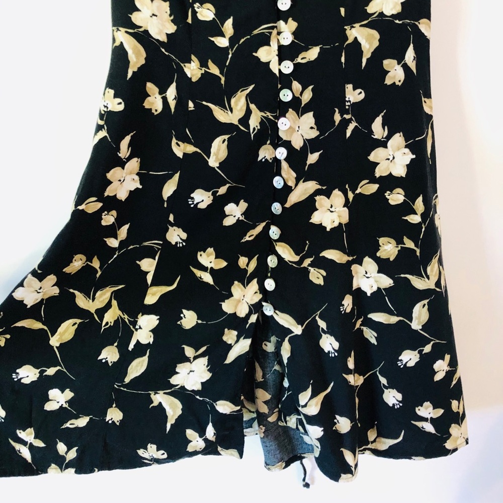 Vintage Boho Floral Button-Down Minidress - Picture 5 of 7